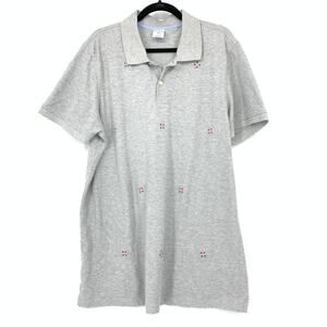 Brooks Brothers Gray Life Buoy Embroidered Polo Shirt Mens XXL Short Sleeve Top